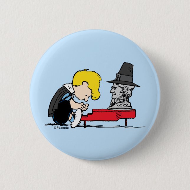 Erdnüsse | Schroeder Pilgrim Button (Vorderseite)