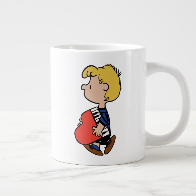 Erdnüsse | Schroeder Traveling Piano Jumbo-Tasse (Rechts)
