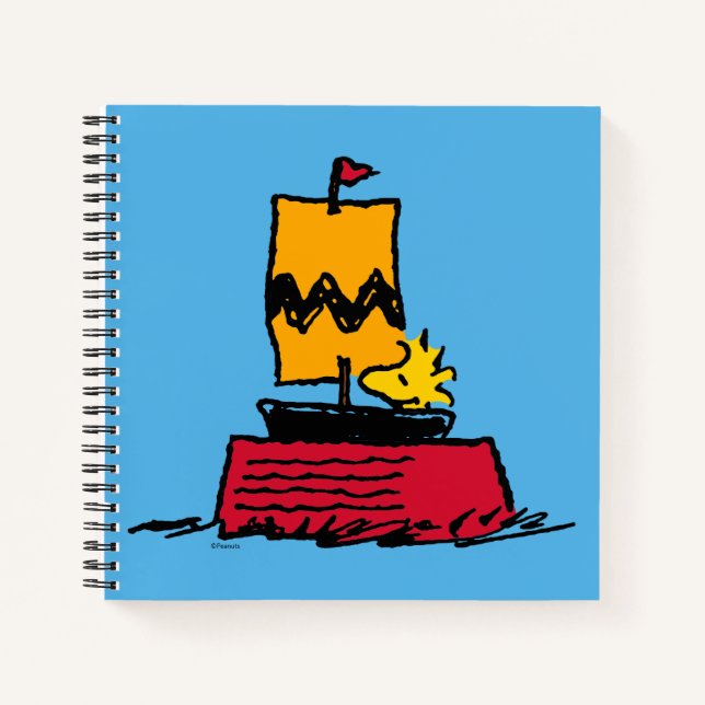 Erdnüsse | Seeschiff aus Holz Notizbuch (Vorderseite)