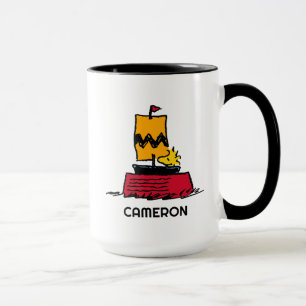Erdnüsse   Seeschiff aus Holz Tasse