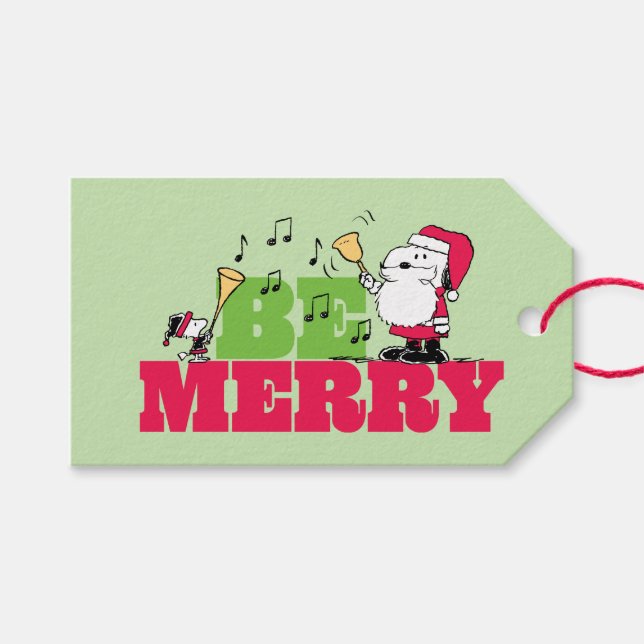Erdnüsse | Sei frohe Weihnachten Geschenkanhänger (Vorderseite (Horizontal))