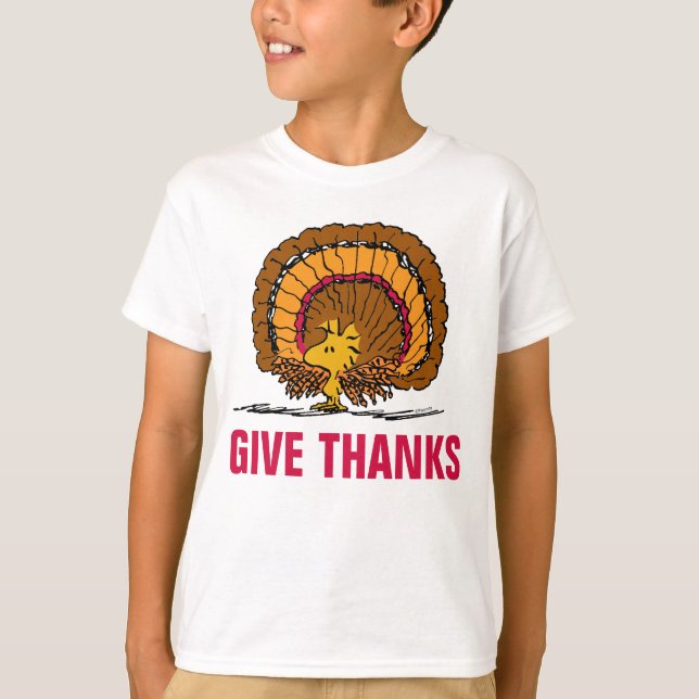 Erdnüsse | Seid dankbar Woodstock Türkei T-Shirt (Vorderseite)