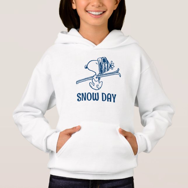 Erdnüsse | Skitour Snoopy Hoodie (Vorderseite)