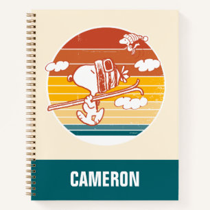 Erdnüsse   Skitour Snoopy & Woodstock Notizbuch