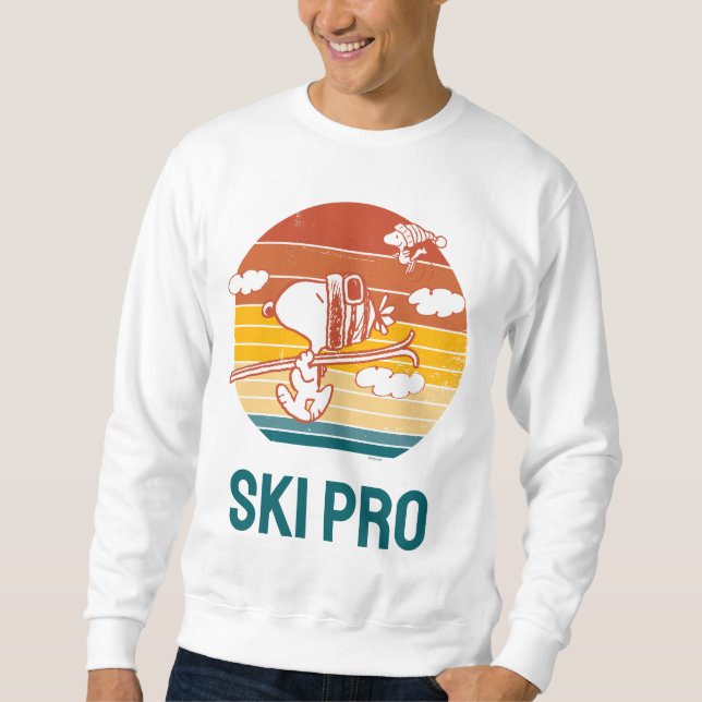 Erdnüsse | Skitour Snoopy & Woodstock Sweatshirt (Vorderseite)