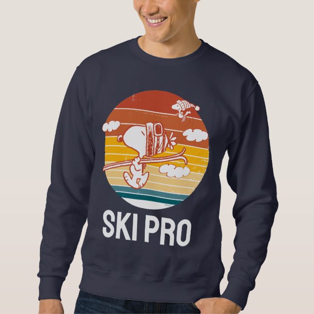 Erdnüsse | Skitour Snoopy & Woodstock Sweatshirt (Vorderseite)