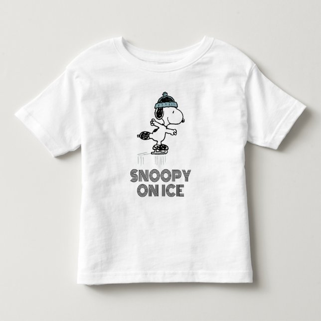 Erdnüsse | Snoopie bei Eis Kleinkind T-shirt (Vorderseite)