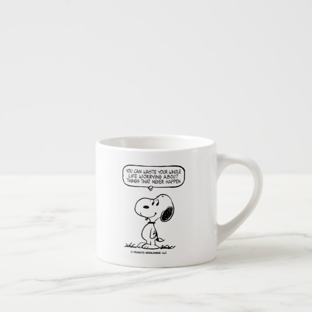 Erdnüsse | Snoopie, die man nicht das ganze Leben  Espressotasse (Rechts)