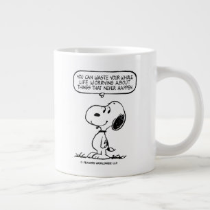 Erdnüsse   Snoopie, die man nicht das ganze Leben  Jumbo-Tasse