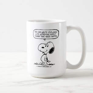 Erdnüsse   Snoopie, die man nicht das ganze Leben  Kaffeetasse