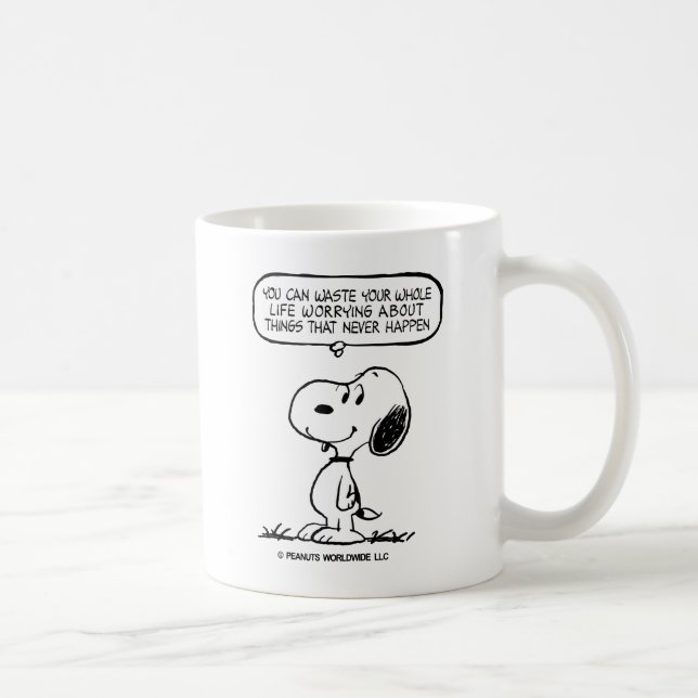 Erdnüsse | Snoopie, die man nicht das ganze Leben  Kaffeetasse (Rechts)