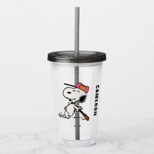 Erdnüsse   Snoopie im Bat Acryltrinkbecher