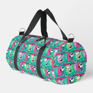 Erdnüsse   Snoopy Aquamarin Surfmuster Duffle Bag