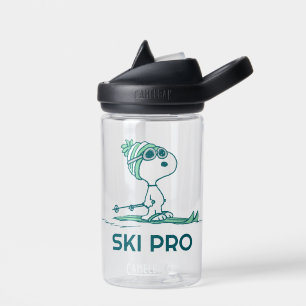 Erdnüsse Snoopy auf Skis Trinkflasche