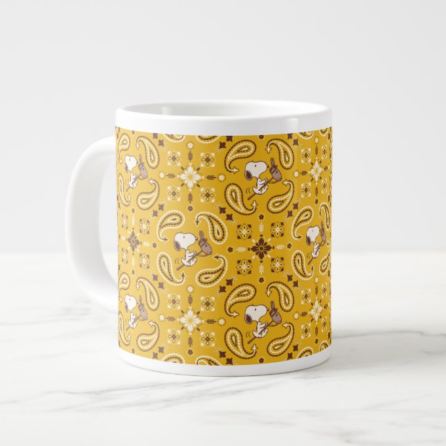 Erdnüsse | Snoopy Bandana Cowboy Jumbo-Tasse (Vorderseite Links)