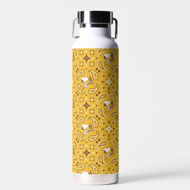 Erdnüsse | Snoopy Bandana Cowboy Trinkflasche (Vorne)