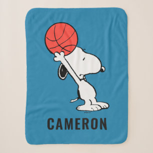 Erdnüsse   Snoopy Basketball Hoop Shot Sherpadecke
