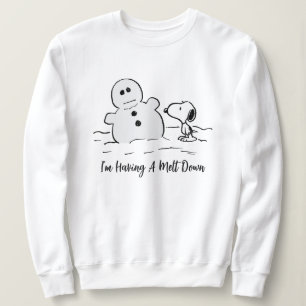 Erdnüsse Snoopy baut einen Schneemann Sweatshirt