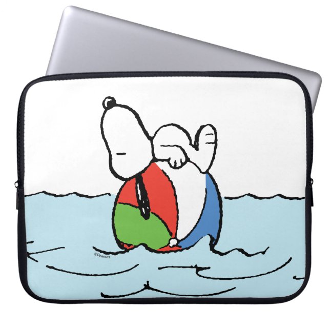 Erdnüsse | Snoopy Beach Ball Beach Laptopschutzhülle (Vorderseite)