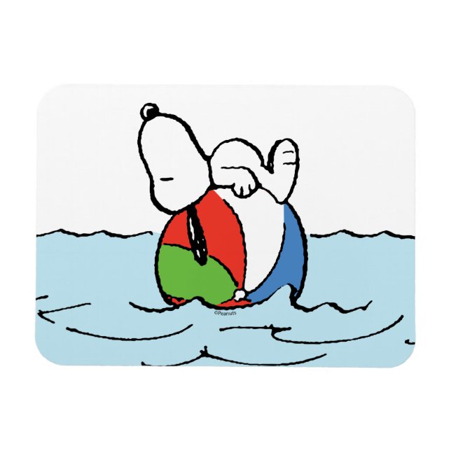 Erdnüsse | Snoopy Beach Ball Beach Magnet (Horizontal)