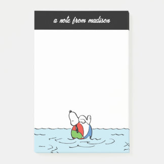 Erdnüsse | Snoopy Beach Ball Beach Post-it Klebezettel