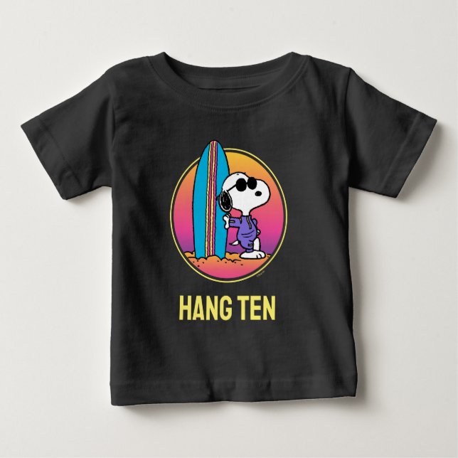 Erdnüsse | Snoopy Beach Beagle Baby T-shirt (Vorderseite)