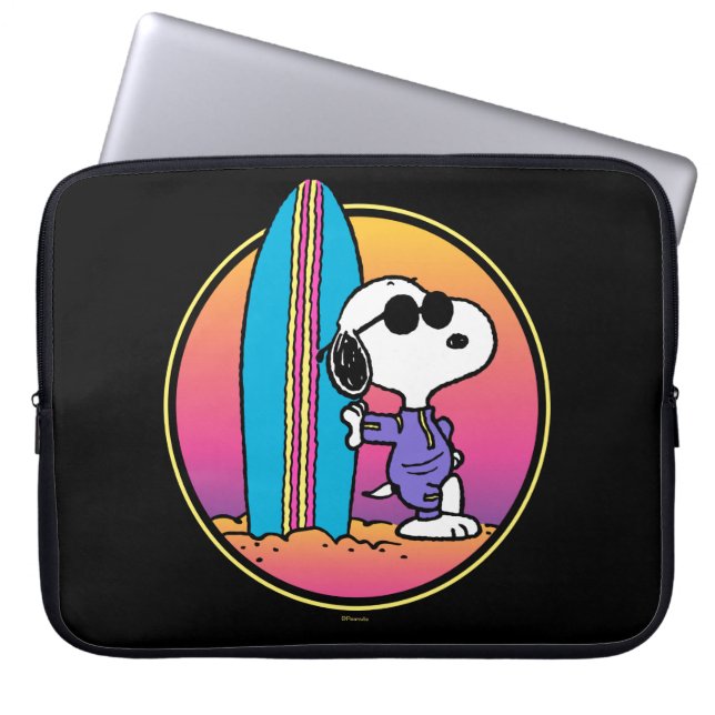 Erdnüsse | Snoopy Beach Beagle Laptopschutzhülle (Vorderseite)