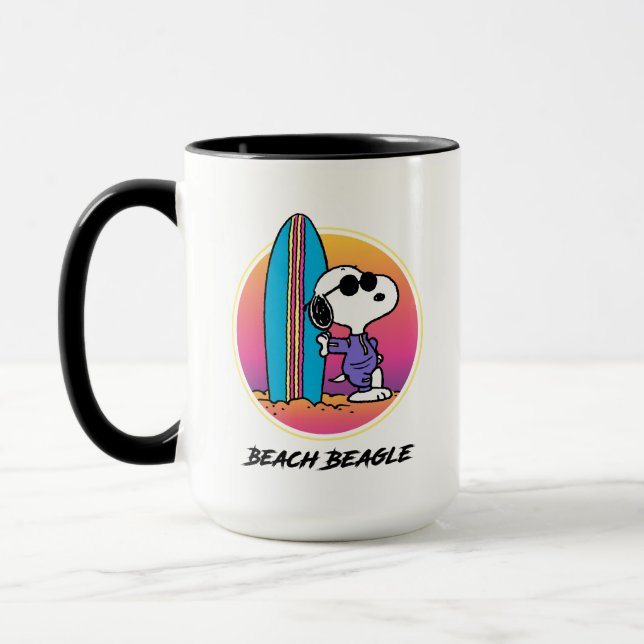Erdnüsse | Snoopy Beach Beagle Tasse (Links)