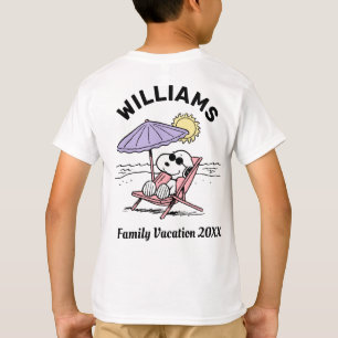 Erdnüsse Snoopy Beach Family Vacation T - Shirt