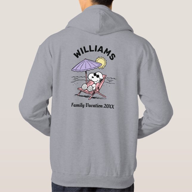 Erdnüsse | Snoopy Beach Family Vacation T - Shirt (Rückseite)