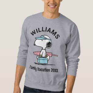 Erdnüsse Snoopy Beach Walk Familienurlaub Sweatshirt