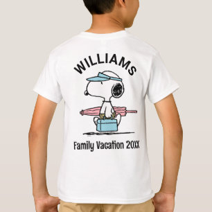 Erdnüsse   Snoopy Beach Walk Familienurlaub T-Shirt