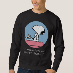 Erdnüsse Snoopy bei der Schreibmaschine Sweatshirt