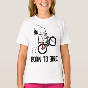Erdnüsse   Snoopy Bicycle Wheelie T-Shirt