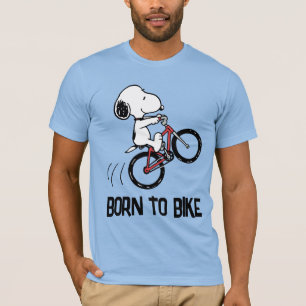 Erdnüsse Snoopy Bicycle Wheelie T-Shirt
