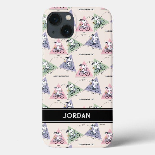 Erdnüsse | Snoopy Bike Ride Stats Case-Mate iPhone Hülle (Rückseite)