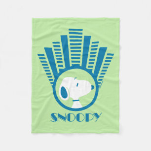 Erdnüsse   Snoopy Blue Deko Dreams Fleecedecke