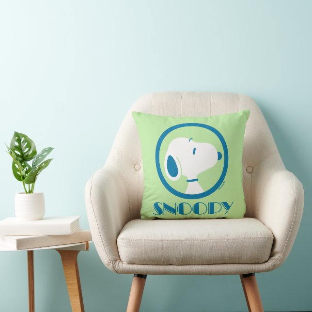 Erdnüsse | Snoopy Blue Deko Dreams Kissen (Stuhl )