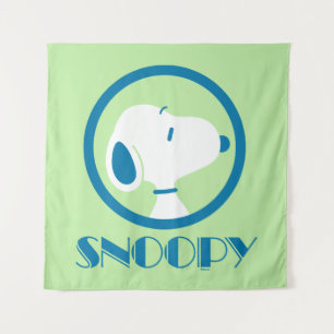 Erdnüsse Snoopy Blue Deko Dreams Wandteppich