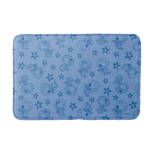 Erdnüsse   Snoopy Blue Space Astronaut Muster Badematte
