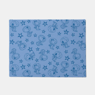 Erdnüsse   Snoopy Blue Space Astronaut Muster Fußmatte