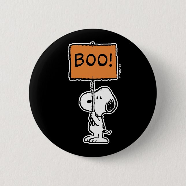 Erdnüsse | Snoopy Boo! Button (Vorderseite)