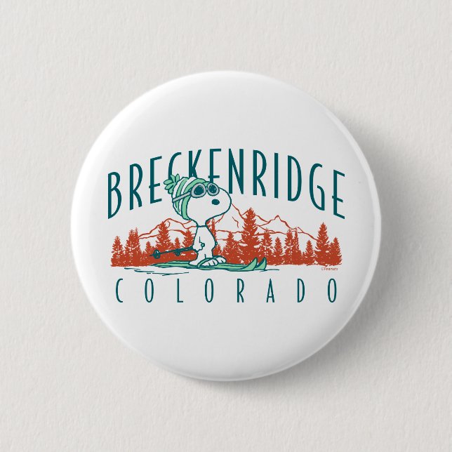 Erdnüsse | Snoopy Breckenridge Colorado Button (Vorderseite)