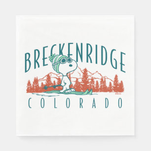 Erdnüsse Snoopy Breckenridge Colorado Serviette