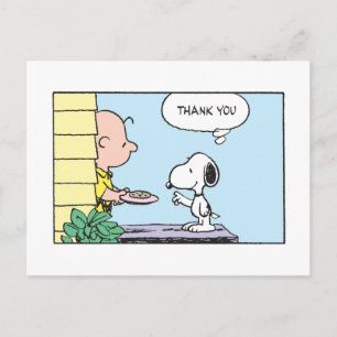 Erdnüsse Snoopy & Charlie Brown Danke Postkarte
