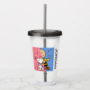 Erdnüsse   Snoopy & Charlie Brown Halbtanz Acryltrinkbecher