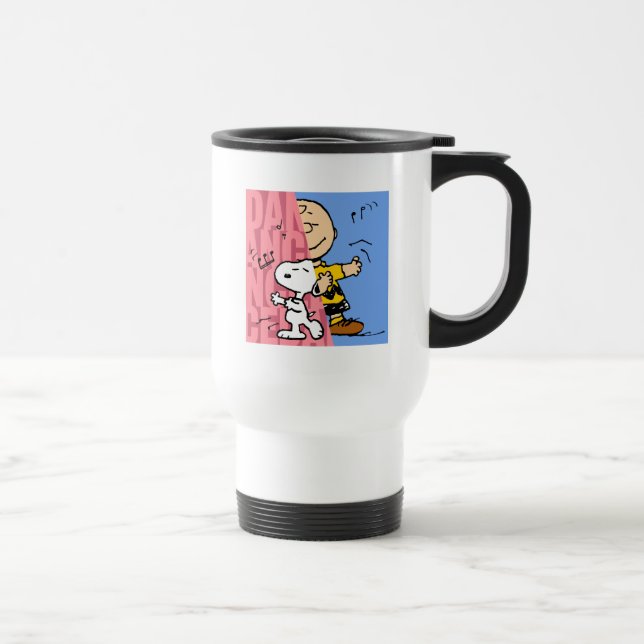 Erdnüsse | Snoopy & Charlie Brown Halbtanz Reisebecher (Rechts)