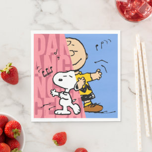 Erdnüsse   Snoopy & Charlie Brown Halbtanz Serviette
