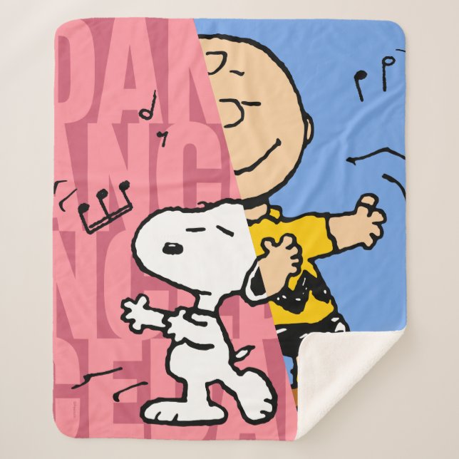 Erdnüsse | Snoopy & Charlie Brown Halbtanz Sherpadecke (Vorderseite)