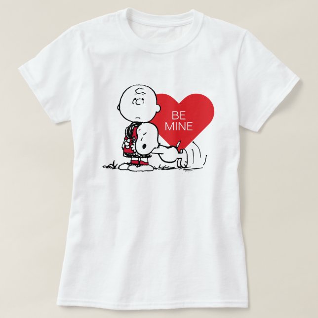Erdnüsse | Snoopy & Charlie Brown Valentine T-Shirt (Design vorne)